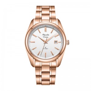 Alexandre Christie AC 8660 Rosegold White Man MDBRGSL